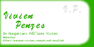 vivien penzes business card